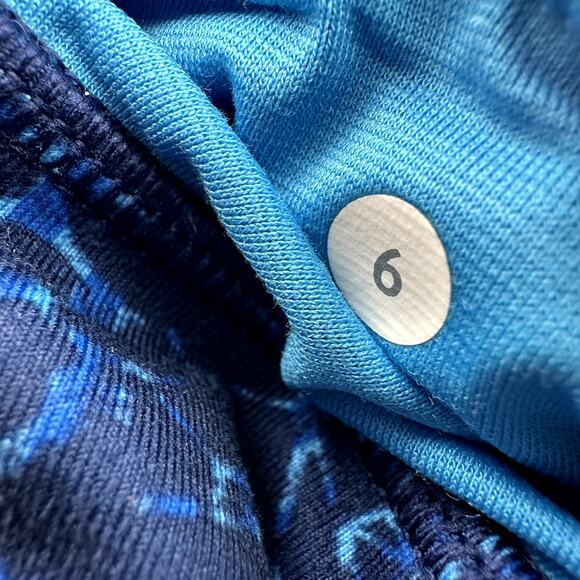 Lululemon Pure Practice Pant 7/8 Full-On Luon Samba Snake Kayak Blue Hero Blue 6 - Picture 4 of 5